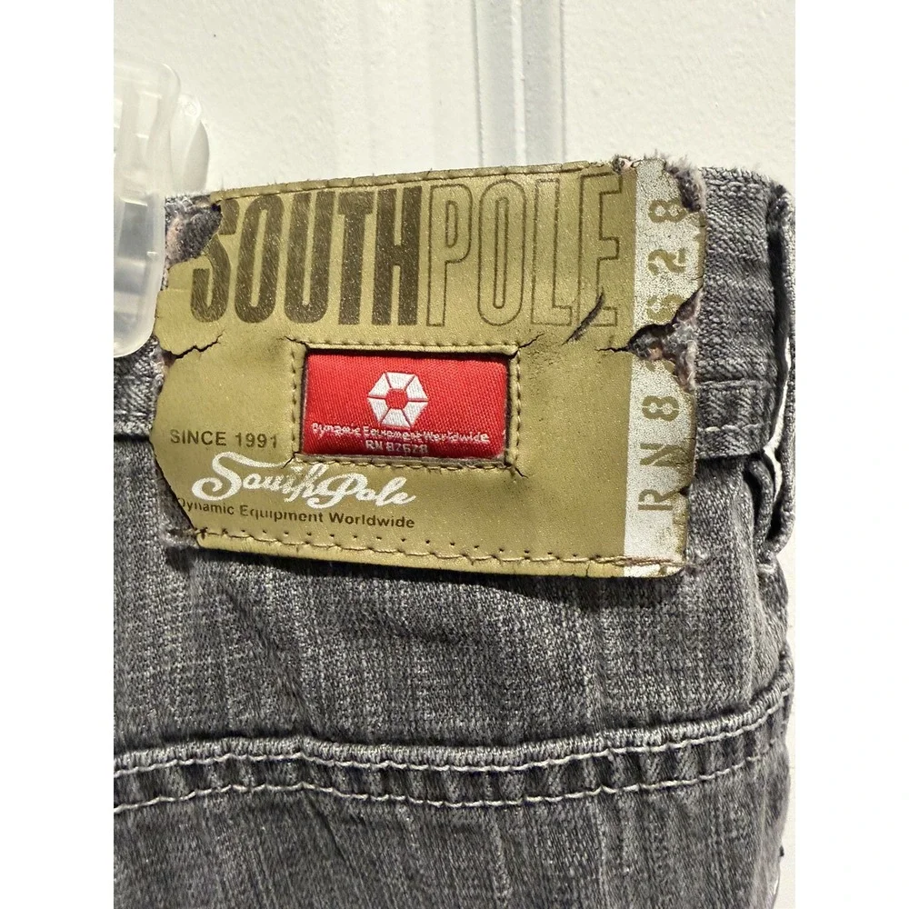southpole red tab jean shorts size 36 good condition rare baggy skater grunge